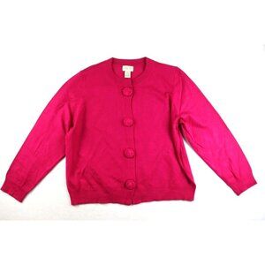 THROUGH THE COUNTRY DOOR - WOMEN'S PINK CARDIGAN SWEATER - SIZE 1X